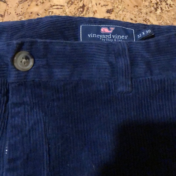 Vineyard Vines Men’s Chino Corduroy Navy Blue - Picture 2 of 2